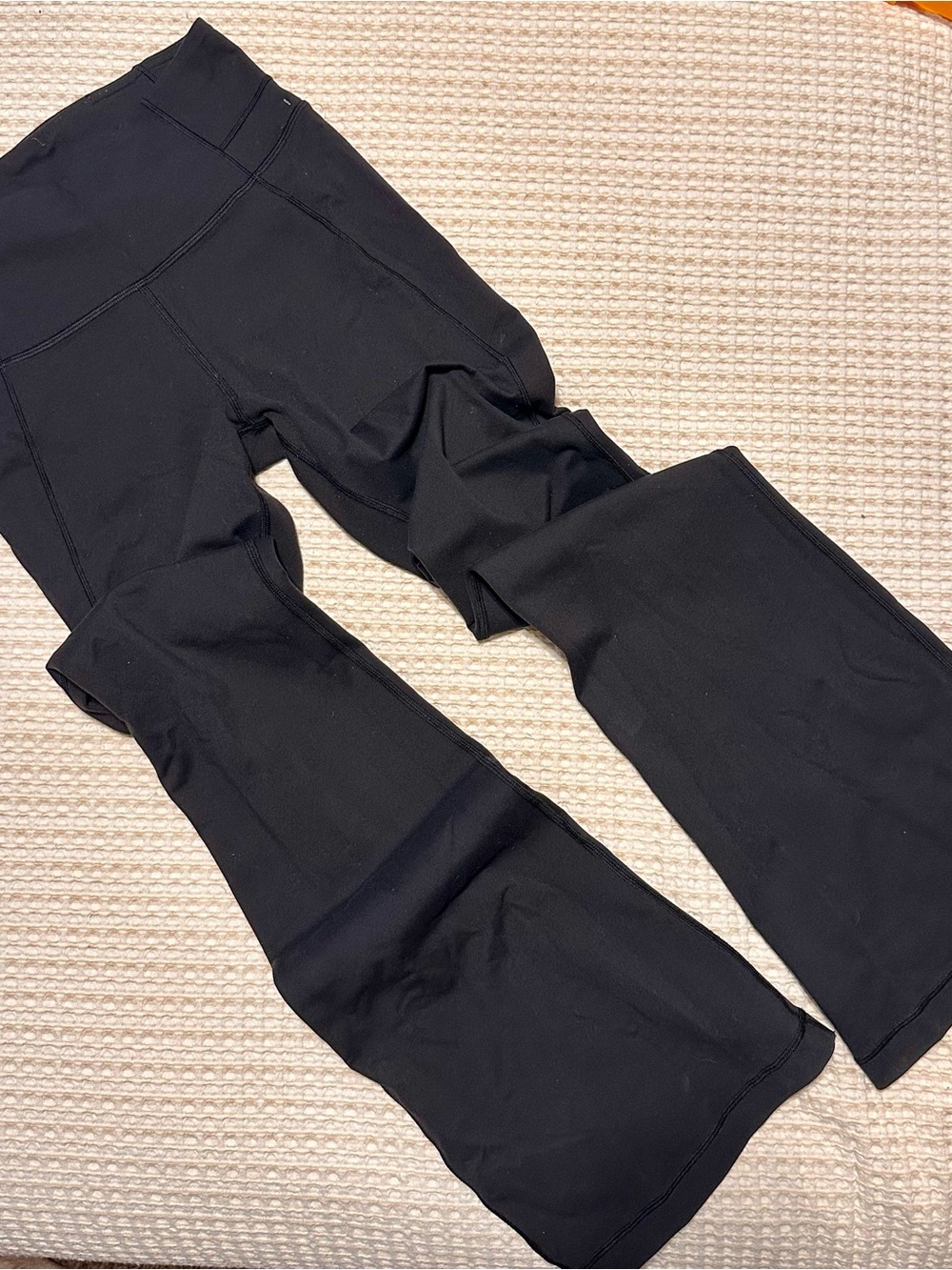 lululemon athletica Black Flare Yoga Pants
